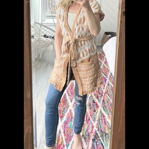 Anthropologie Knotted and Knotted Vest